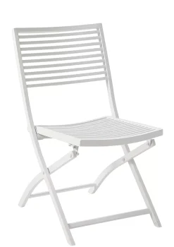 CASA Jesse Silla Plegable Blanco, Beis Discount