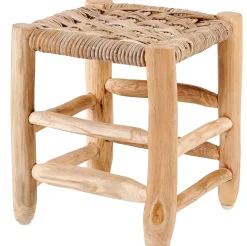 CASA Kanai Taburete 2 Tamanos Pequena Natural New