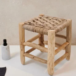 CASA Kanai Taburete 2 Tamanos Pequena Natural New