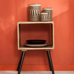 CASA Kansas Mesilla De Noche Negro, Natural New