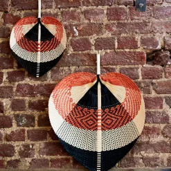 CASA Lanka Abanico Negro, Marron, Natural Flash Sale