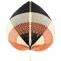 CASA Lanka Abanico Negro, Marron, Natural Cheap