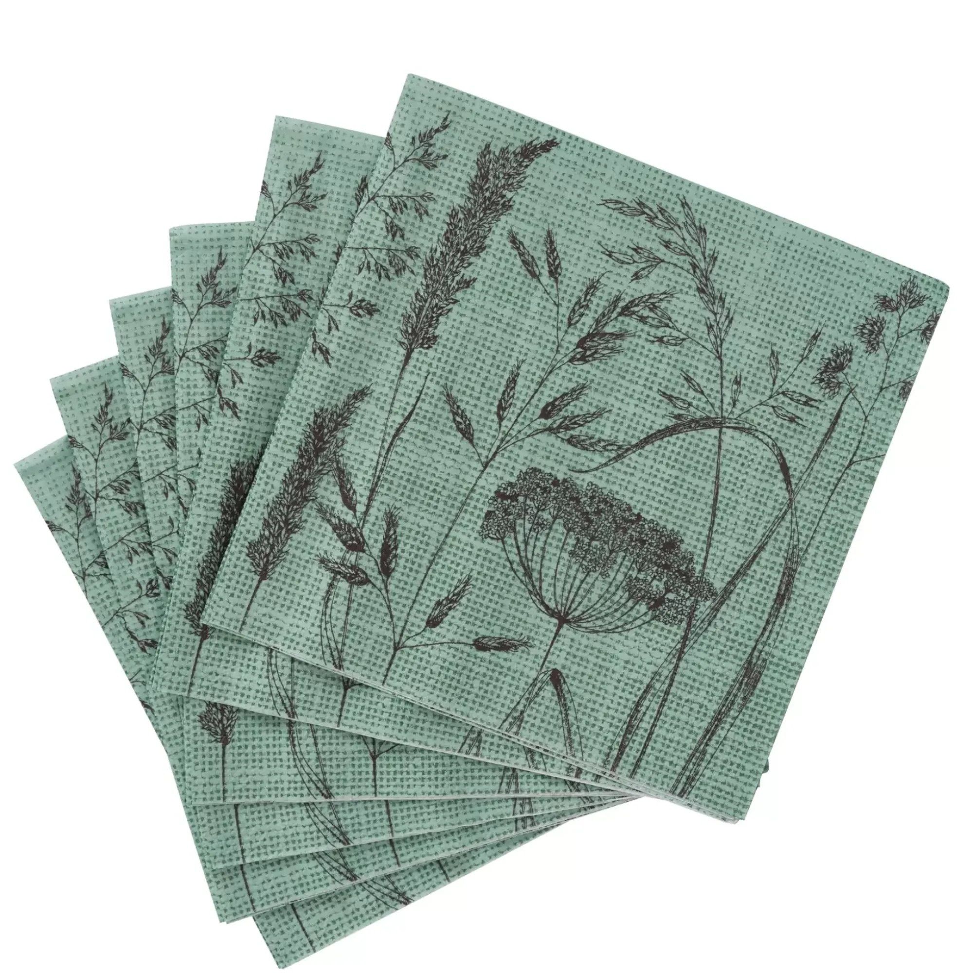 CASA Lolium Green Paquete De 20 Servilletas Verde Cheap