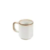 CASA Mineral Marble Taza Con Asa Blanco New