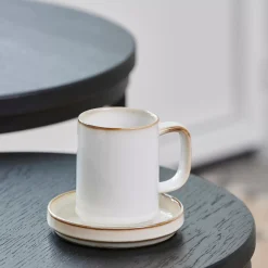 CASA Mineral Marble Taza Con Asa Blanco New