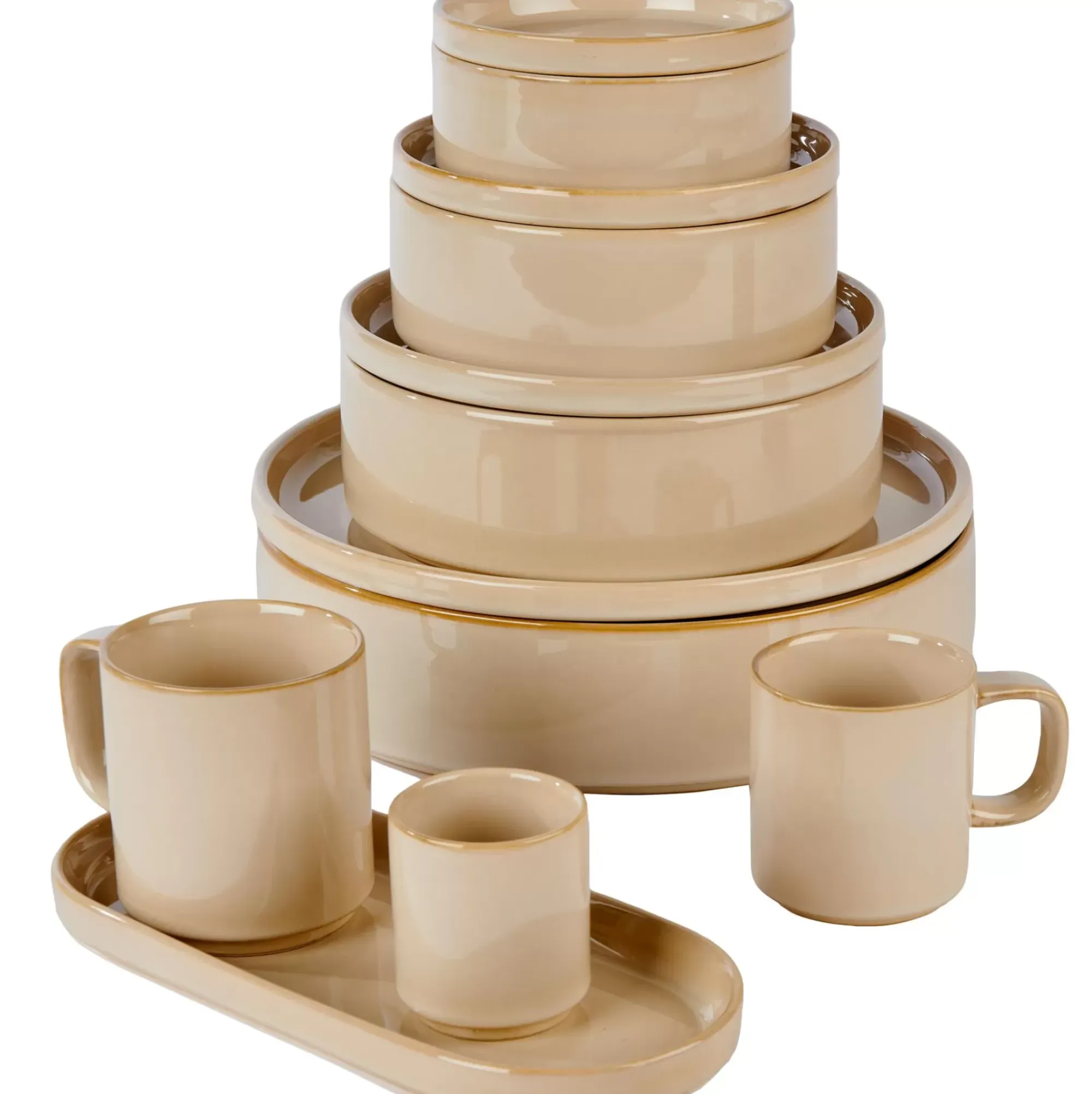 CASA Mineral Sand Taza De Espresso Beis Fashion