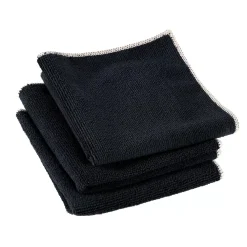 CASA Multi Pano De Microfibra Juego De 3 Negro Clearance