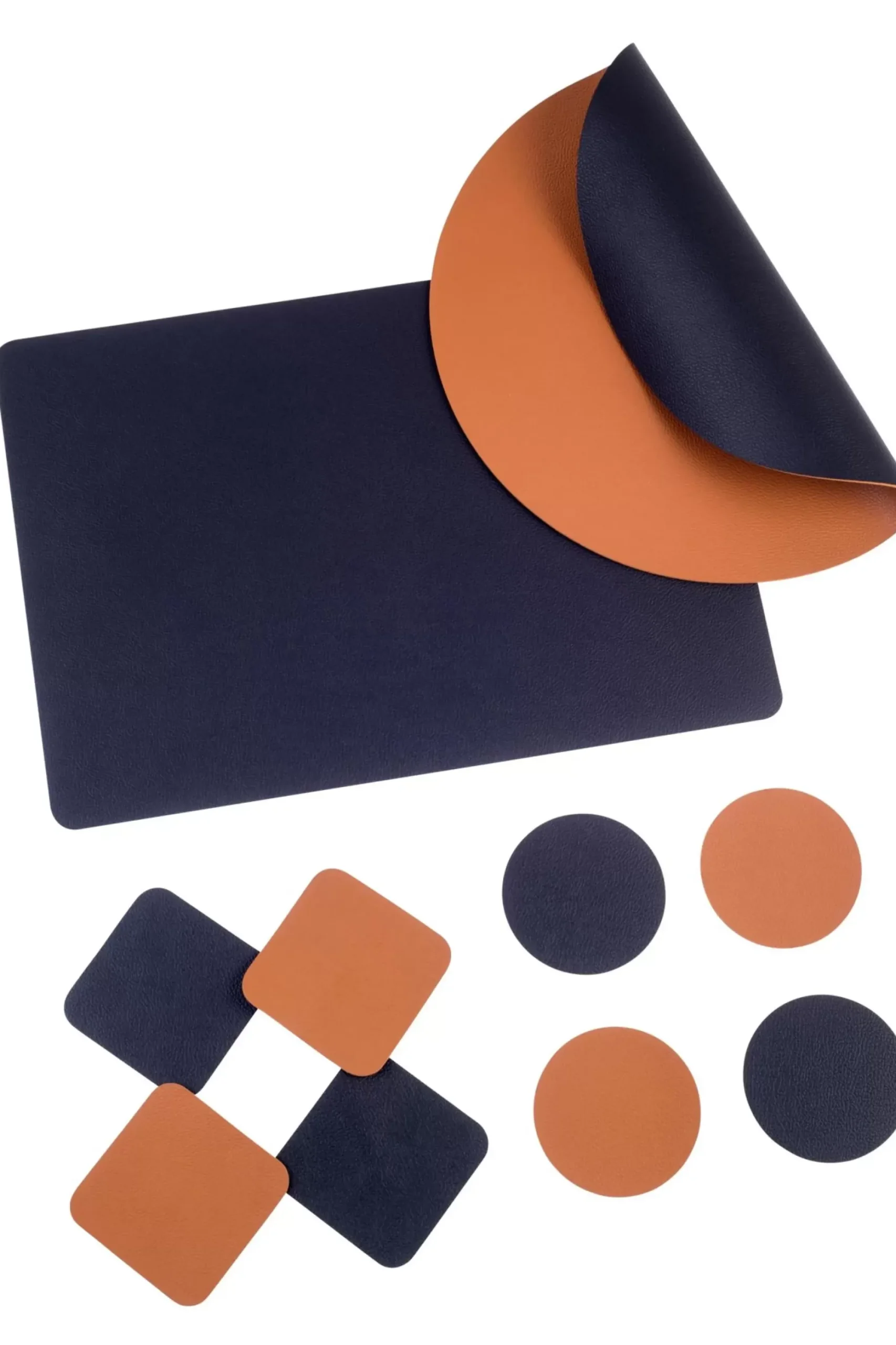 CASA Nappa Mantel Individual Negro, Marron Hot