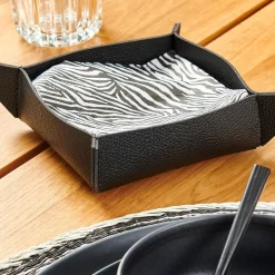 CASA Nappa Servilletero Negro Fashion