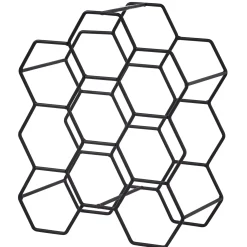 CASA Nau Botellero Para 9 Botellas Negro Flash Sale