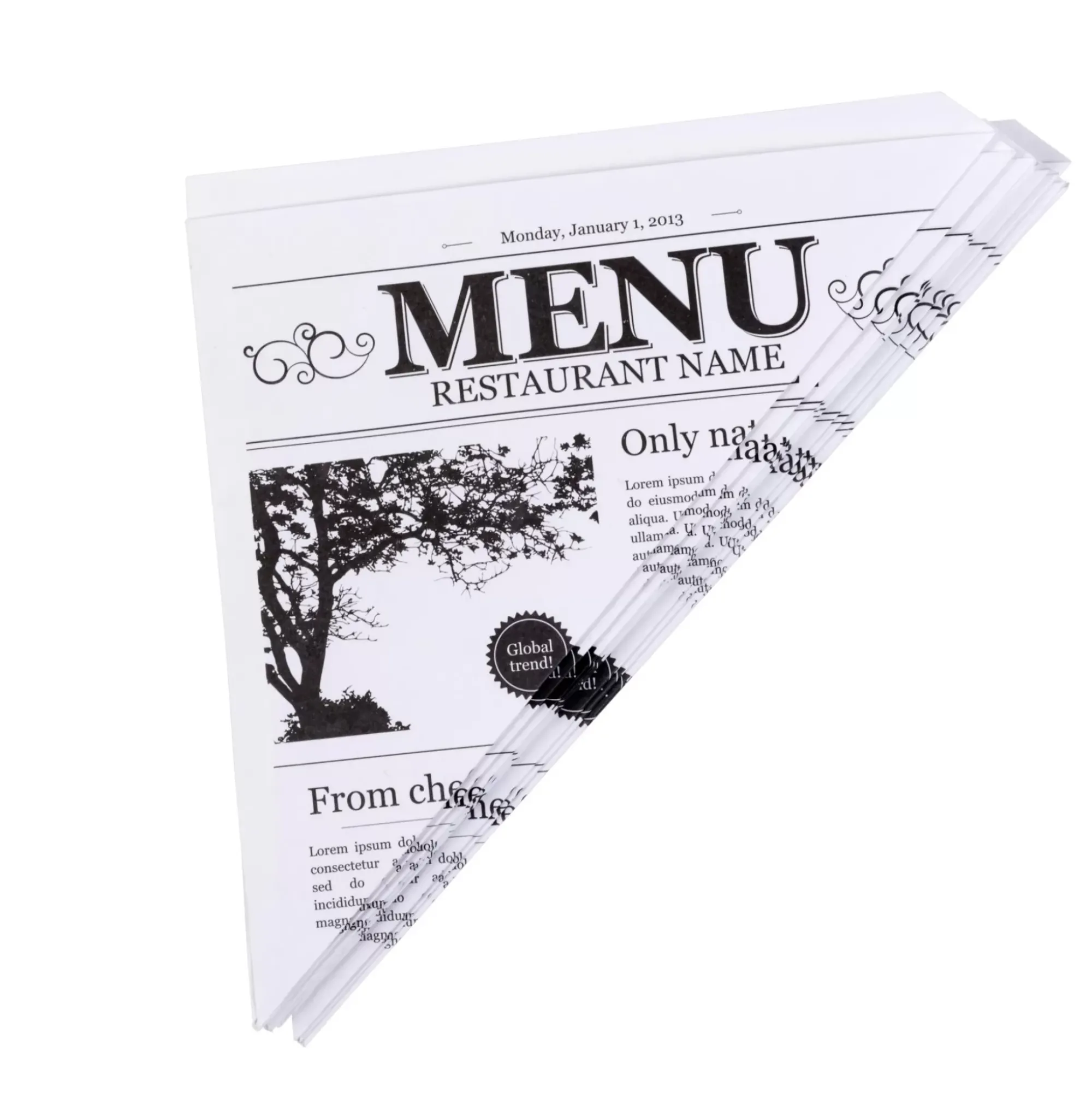 CASA Njam Cucuruchos Juego De 10 Negro, Blanco Shop