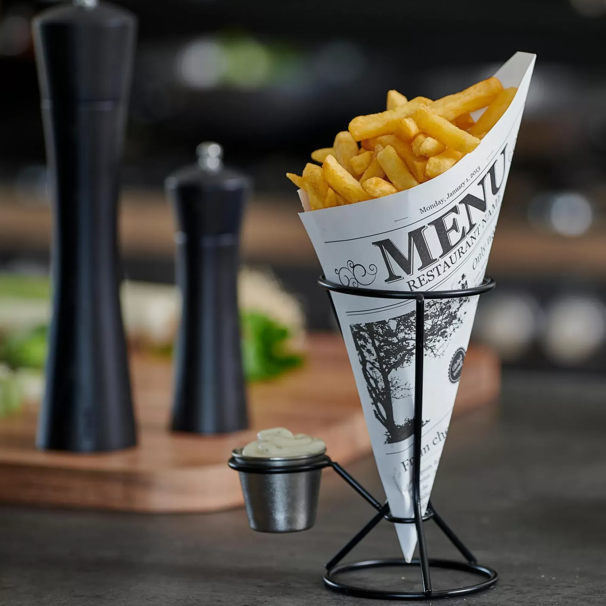 CASA Njam Xl Soporte Recipient Salsa Negro, Plateado Discount