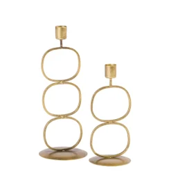 CASA Oval Portavelas Dorado Clearance