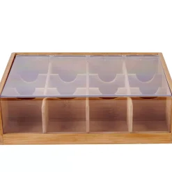 CASA Panda Caja Para Te 12 Compartim. Natural Flash Sale
