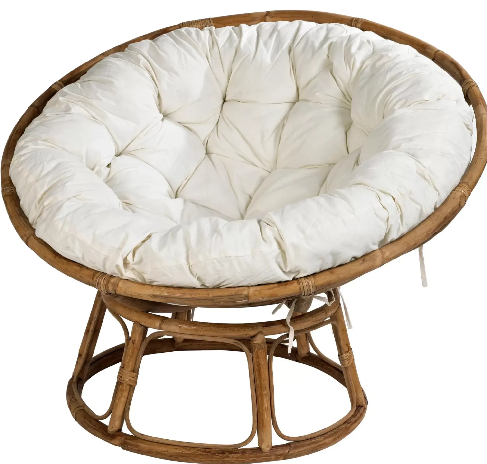 CASA Papasan Silla Natural, Blanco Apagado Sale