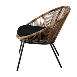 CASA Papayo Silla Lounge Con Cojin Natural Flash Sale