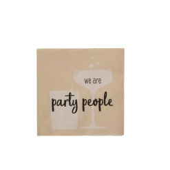CASA Party People Paquete De 20 Servilletas Beis Online