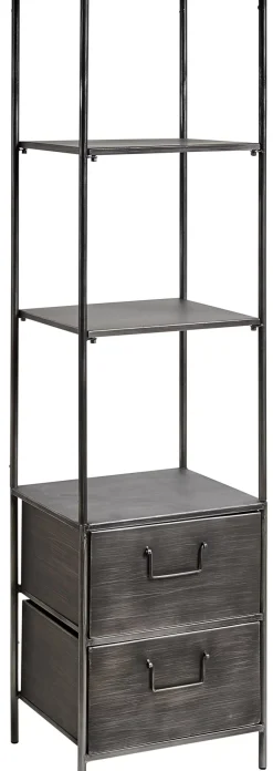 CASA Pharma Estanteria De Pared Con 2 Cajones Negro Store