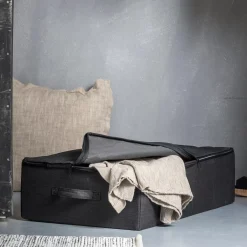 CASA Rango Caja De Almacenaje Con Cierre De Cremallera Gris Oscuro Shop