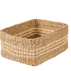 CASA Rayas Cesta De Cajonera L Natural Discount