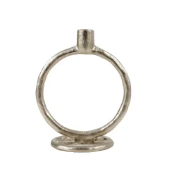 CASA Rings Candelabro Plateado Best Sale