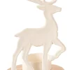 CASA Scandy Deer Soporte Para Vela Pequena Blanco, Natural Discount
