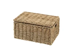 CASA Seagrass Caja De Almacenaje M Con Tapa Natural Sale