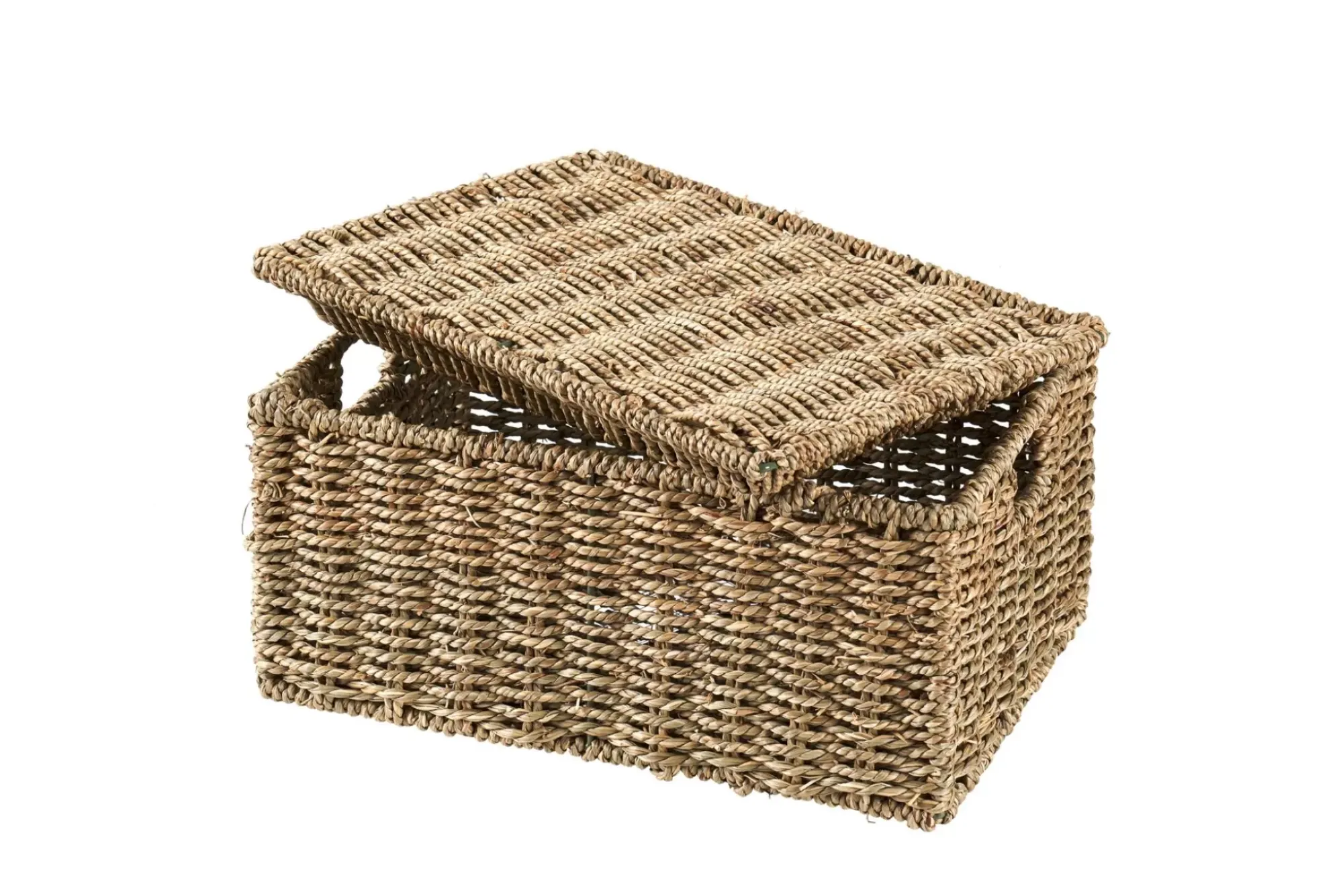 CASA Seagrass Caja De Almacenaje M Con Tapa Natural Sale