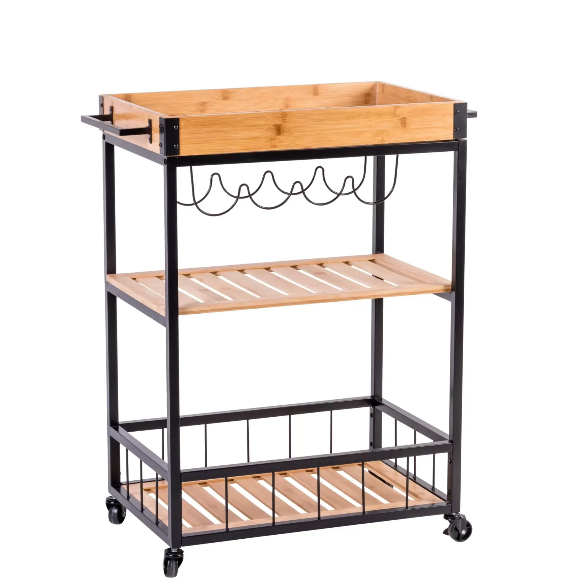 CASA Selmo Carrito De Cocina Natural Shop