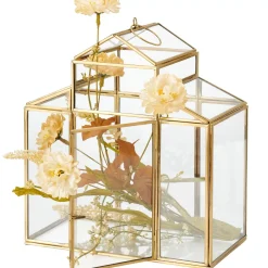 CASA Serre Terrario De Plantas Dorado Fashion