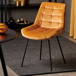 CASA Silka Silla De Comedor Negro, Marron New