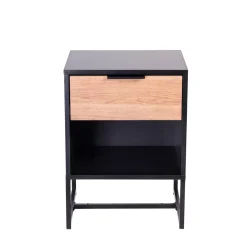 CASA Trenton Mesilla De Noche Negro, Natural Sale