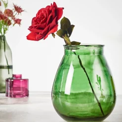 CASA Velvet Flor Artificial Rojo New