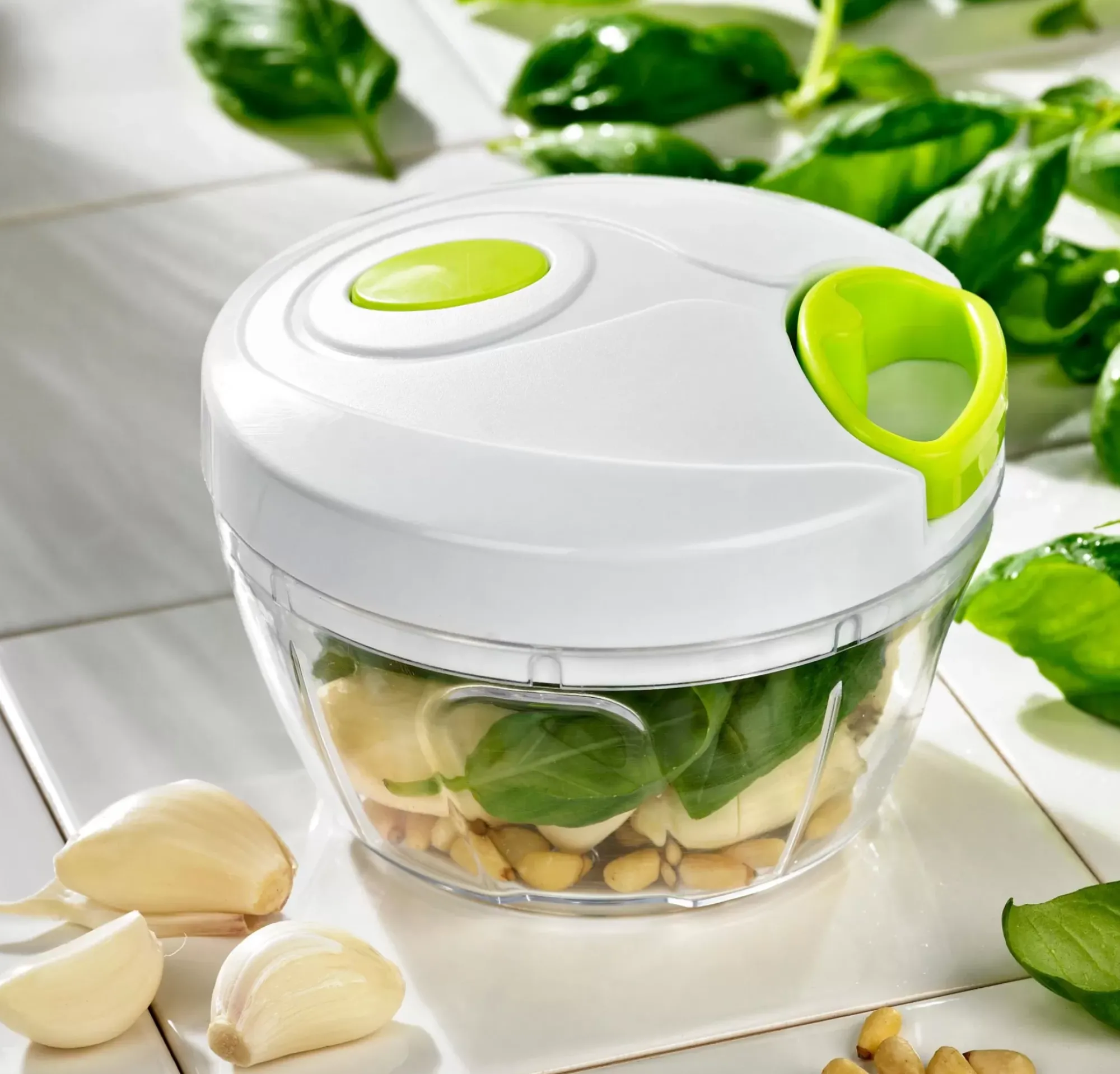 CASA Vida Verde Mini Cortador Blanco, Verde, Transparente Cheap