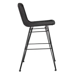 CASA Vienna Silla De Bar Negro New