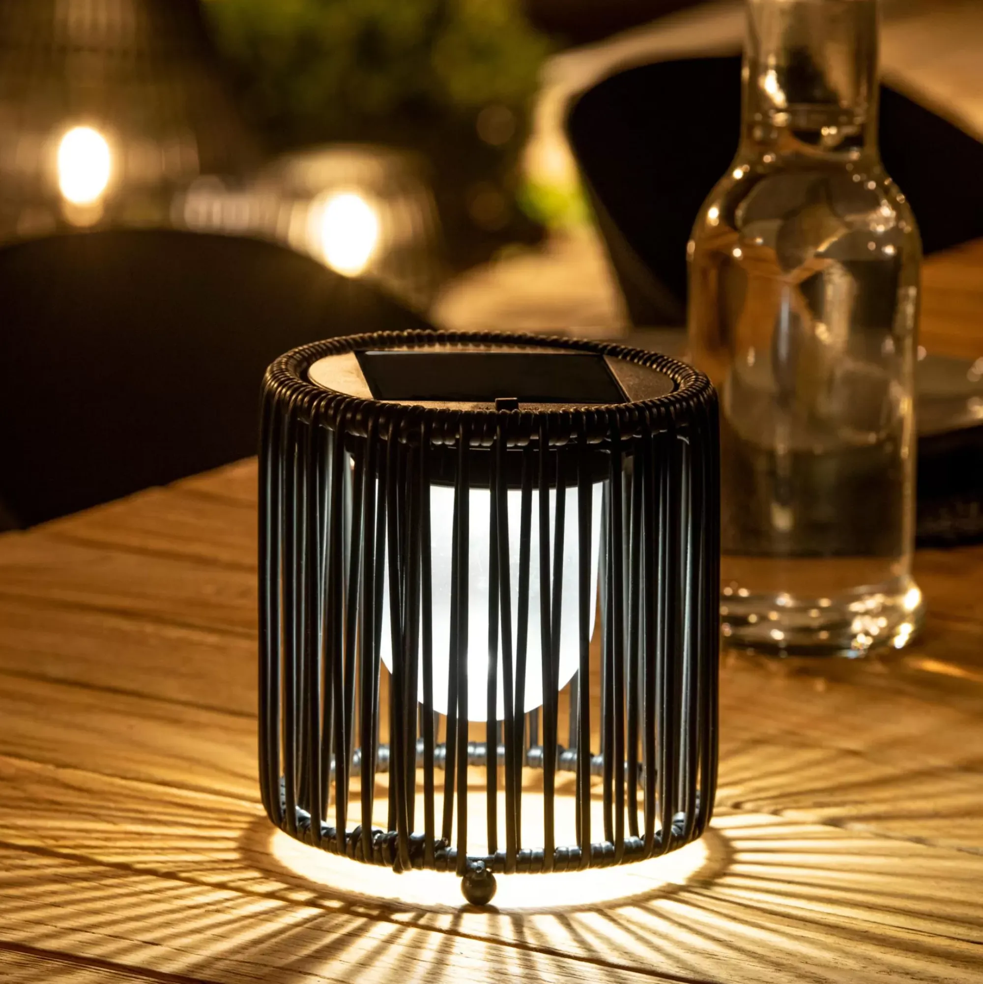 CASA Vinn Lampara Solar Negro Flash Sale