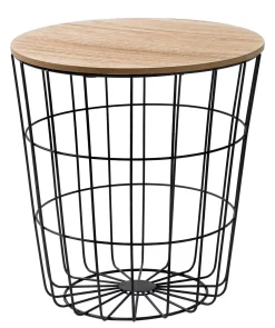 CASA Wire Mesa Auxiliar Negro, Natural Cheap