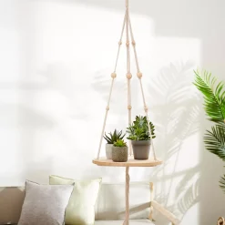 CASA Woody Mesa Para Plantas Pendiente Natural Clearance