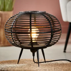 CASA Zanzi Lampara De Mesa E27 Negro Sale